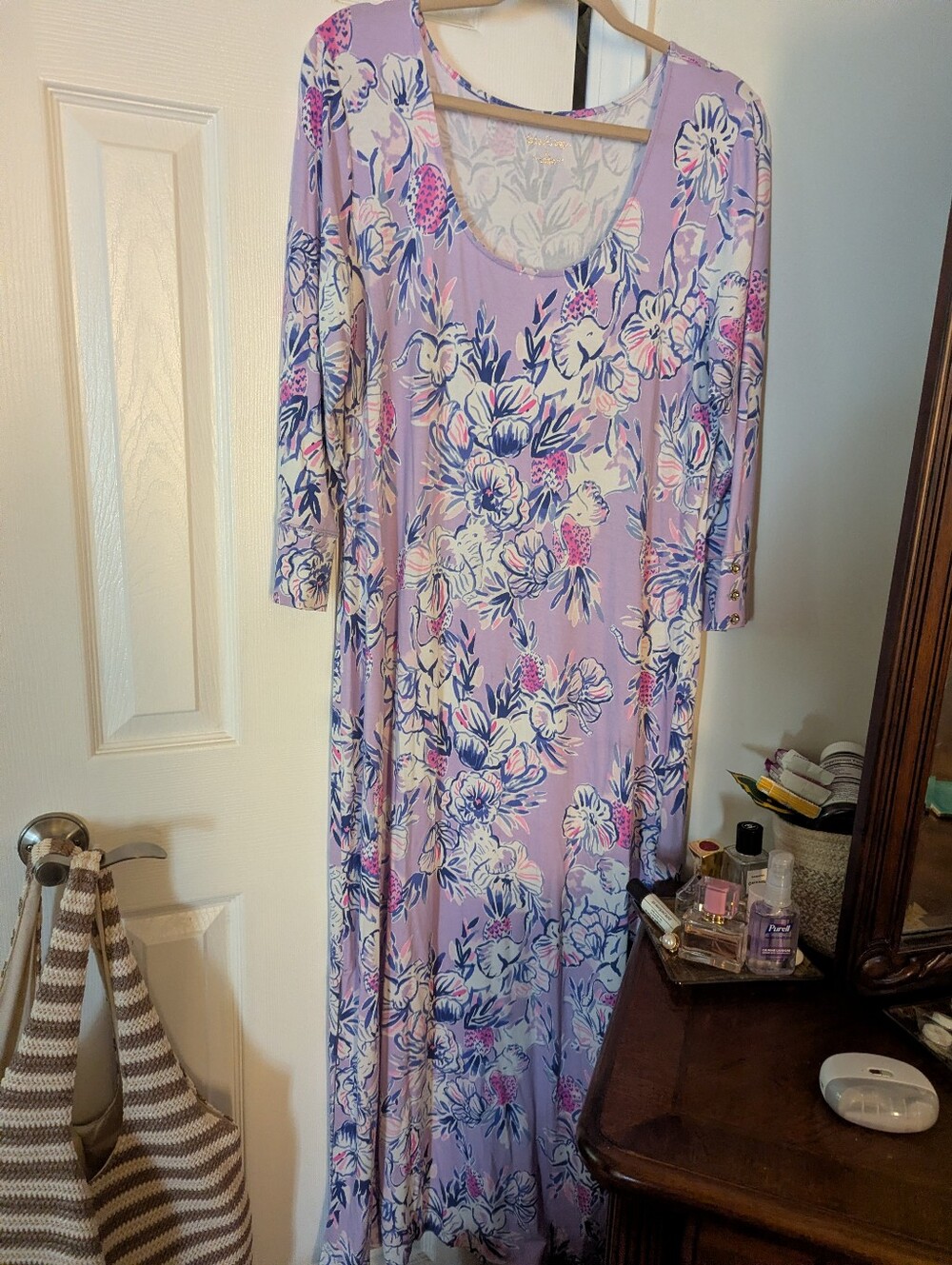 Lilly Pulitzer Lavender Floral Maxi Dress - Picture 3 of 9